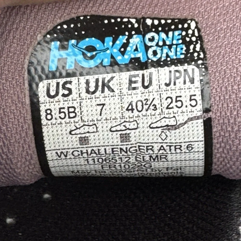 Size‎ 8.5B - Hoka One One Challenger ATR 6 1106512 ELMR Purple Shoes Womens